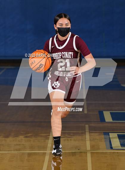 Thumbnail 3 in Bishop Conaty-Loretto vs. St. Lucy's (San Marino Tournament) photogallery.
