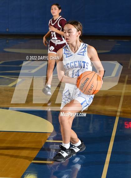 Thumbnail 1 in Bishop Conaty-Loretto vs. St. Lucy's (San Marino Tournament) photogallery.