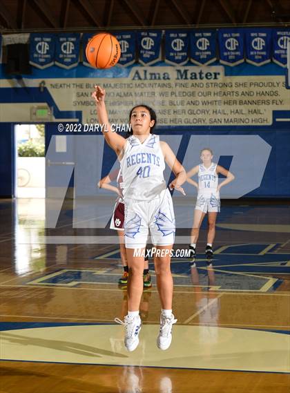 Thumbnail 1 in Bishop Conaty-Loretto vs. St. Lucy's (San Marino Tournament) photogallery.