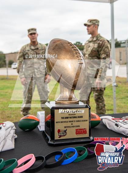 Thumbnail 1 in North Smithfield/Mount St. Charles Academy @ Smithfield (2018 MaxPreps Rivalry Series) photogallery.