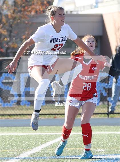 Thumbnail 2 in Westfield vs Masconomet Regional (MIAA Division 2 Round of 16) photogallery.