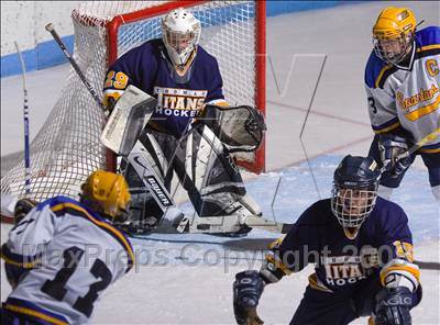 Thumbnail 2 in Queensbury vs Webster-Thomas (NYSPHSAA D2 Semifinals) photogallery.