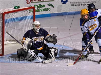 Thumbnail 2 in Queensbury vs Webster-Thomas (NYSPHSAA D2 Semifinals) photogallery.