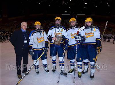 Thumbnail 1 in Queensbury vs Webster-Thomas (NYSPHSAA D2 Semifinals) photogallery.