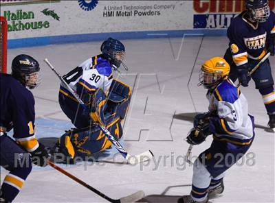 Thumbnail 2 in Queensbury vs Webster-Thomas (NYSPHSAA D2 Semifinals) photogallery.
