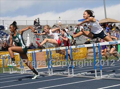 Thumbnail 1 in Mullen Runner's Roost Invitational (Girls 100 Hurdles)  photogallery.
