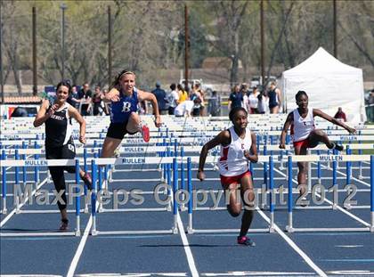 Thumbnail 1 in Mullen Runner's Roost Invitational (Girls 100 Hurdles)  photogallery.
