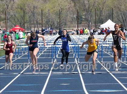 Thumbnail 1 in Mullen Runner's Roost Invitational (Girls 100 Hurdles)  photogallery.