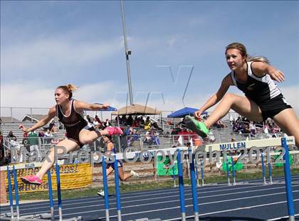 Thumbnail 1 in Mullen Runner's Roost Invitational (Girls 100 Hurdles)  photogallery.