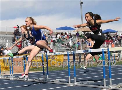 Thumbnail 3 in Mullen Runner's Roost Invitational (Girls 100 Hurdles)  photogallery.