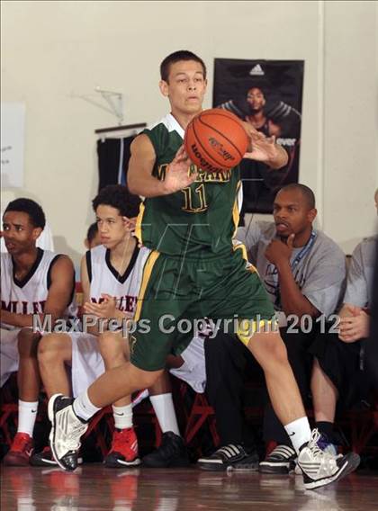 Thumbnail 2 in Moorpark vs. Miller (MaxPreps Holiday Classic) photogallery.