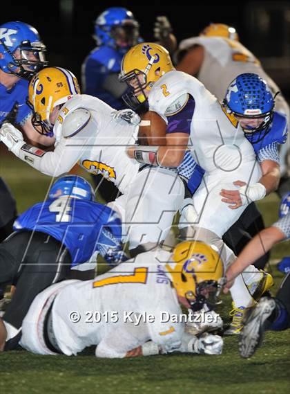 Thumbnail 3 in Godley vs Krum (UIL 4A Division 2 Region 1 Bi-District Playoff) photogallery.