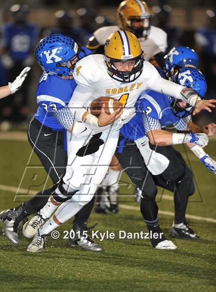 Thumbnail 1 in Godley vs Krum (UIL 4A Division 2 Region 1 Bi-District Playoff) photogallery.