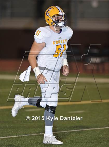 Thumbnail 2 in Godley vs Krum (UIL 4A Division 2 Region 1 Bi-District Playoff) photogallery.