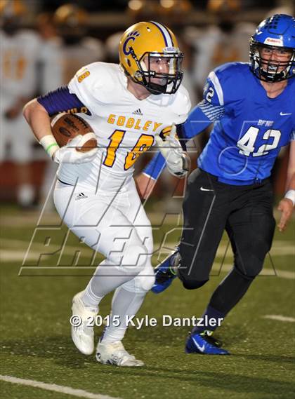 Thumbnail 1 in Godley vs Krum (UIL 4A Division 2 Region 1 Bi-District Playoff) photogallery.