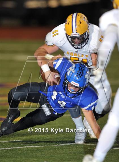 Thumbnail 1 in Godley vs Krum (UIL 4A Division 2 Region 1 Bi-District Playoff) photogallery.