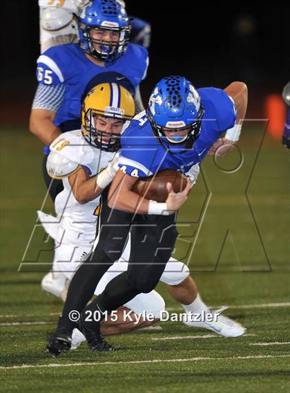 Thumbnail 3 in Godley vs Krum (UIL 4A Division 2 Region 1 Bi-District Playoff) photogallery.
