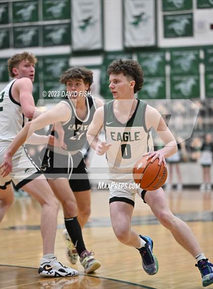 Thumbnail 3 in Capital vs Eagle (IHSAA District III Tournament Play-In) photogallery.