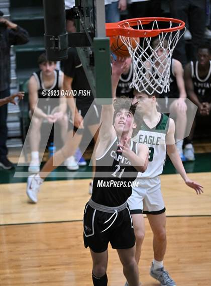 Thumbnail 3 in Capital vs Eagle (IHSAA District III Tournament Play-In) photogallery.