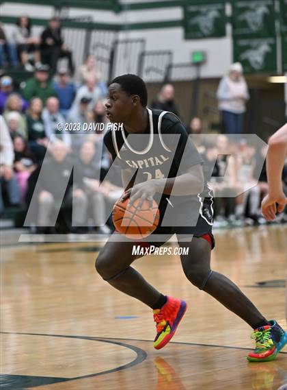 Thumbnail 1 in Capital vs Eagle (IHSAA District III Tournament Play-In) photogallery.