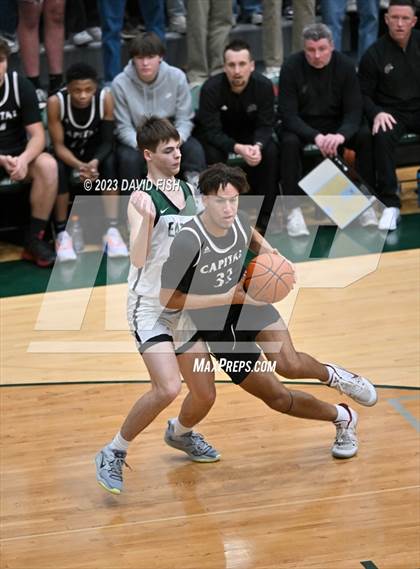 Thumbnail 1 in Capital vs Eagle (IHSAA District III Tournament Play-In) photogallery.