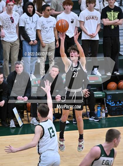 Thumbnail 2 in Capital vs Eagle (IHSAA District III Tournament Play-In) photogallery.