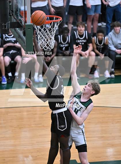 Thumbnail 3 in Capital vs Eagle (IHSAA District III Tournament Play-In) photogallery.