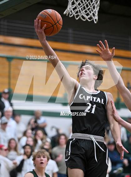 Thumbnail 2 in Capital vs Eagle (IHSAA District III Tournament Play-In) photogallery.