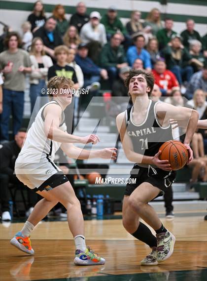 Thumbnail 3 in Capital vs Eagle (IHSAA District III Tournament Play-In) photogallery.
