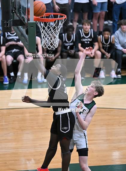 Thumbnail 1 in Capital vs Eagle (IHSAA District III Tournament Play-In) photogallery.