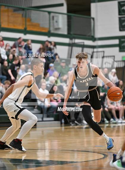 Thumbnail 3 in Capital vs Eagle (IHSAA District III Tournament Play-In) photogallery.