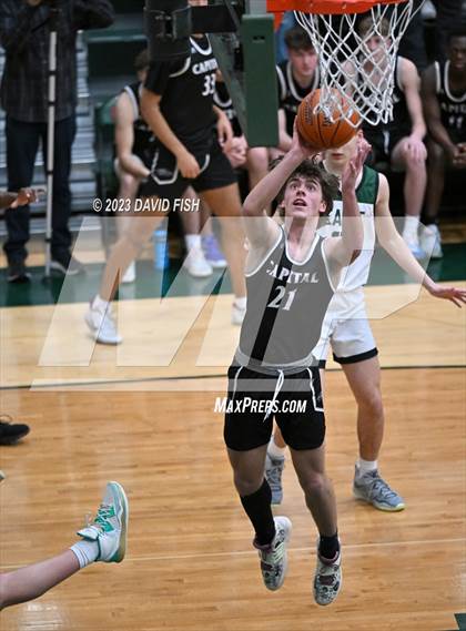 Thumbnail 2 in Capital vs Eagle (IHSAA District III Tournament Play-In) photogallery.