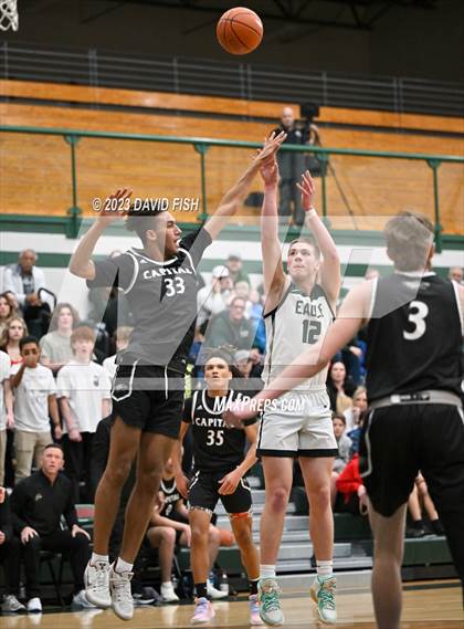 Thumbnail 2 in Capital vs Eagle (IHSAA District III Tournament Play-In) photogallery.