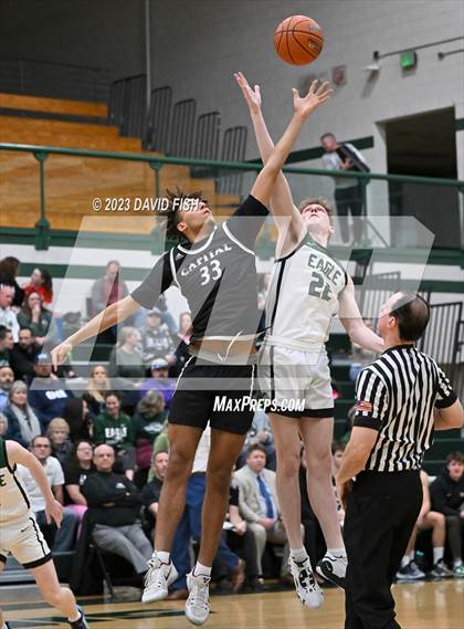 Thumbnail 3 in Capital vs Eagle (IHSAA District III Tournament Play-In) photogallery.