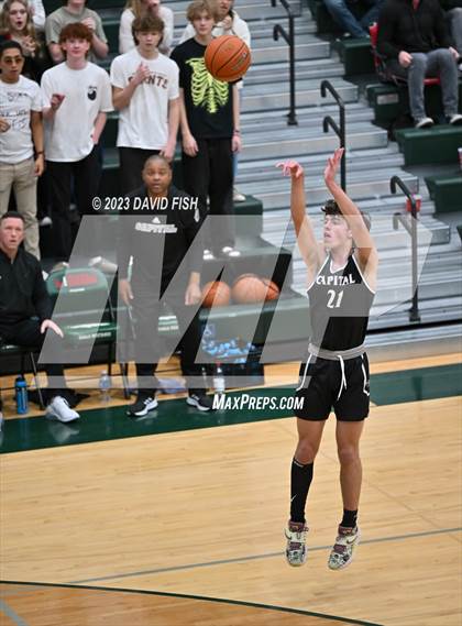 Thumbnail 2 in Capital vs Eagle (IHSAA District III Tournament Play-In) photogallery.