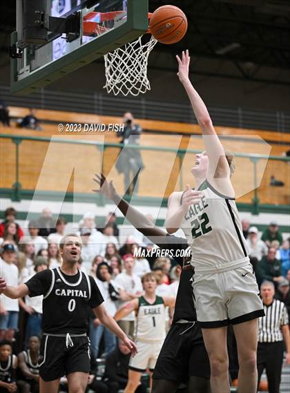 Thumbnail 3 in Capital vs Eagle (IHSAA District III Tournament Play-In) photogallery.