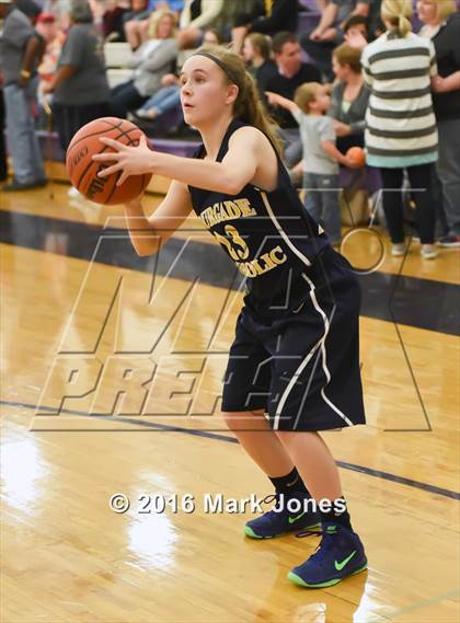 Thumbnail 2 in Bourgade Catholic @ Phoenix Christian (AIA D4 Playoff) photogallery.