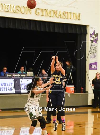 Thumbnail 1 in Bourgade Catholic @ Phoenix Christian (AIA D4 Playoff) photogallery.