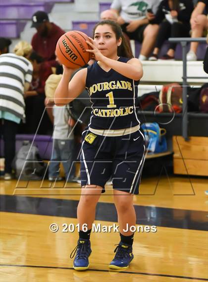 Thumbnail 1 in Bourgade Catholic @ Phoenix Christian (AIA D4 Playoff) photogallery.