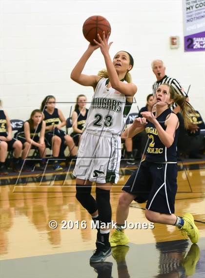 Thumbnail 2 in Bourgade Catholic @ Phoenix Christian (AIA D4 Playoff) photogallery.