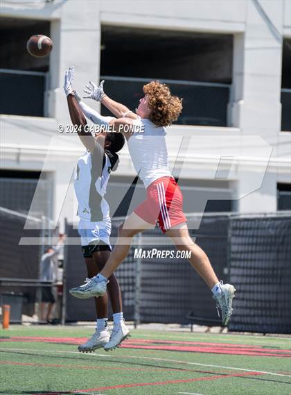 Thumbnail 1 in Holtville vs Christian (SDSU 7 on 7 Tournament) photogallery.