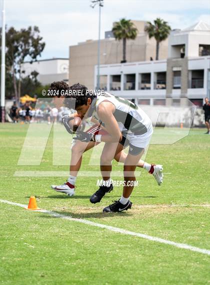 Thumbnail 3 in Holtville vs Christian (SDSU 7 on 7 Tournament) photogallery.