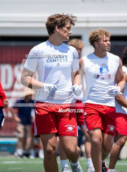Thumbnail 3 in Holtville vs Christian (SDSU 7 on 7 Tournament) photogallery.