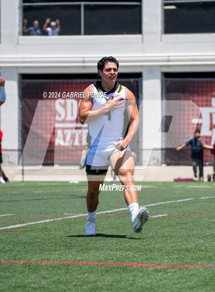Thumbnail 2 in Holtville vs Christian (SDSU 7 on 7 Tournament) photogallery.