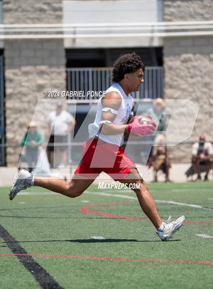 Thumbnail 3 in Holtville vs Christian (SDSU 7 on 7 Tournament) photogallery.
