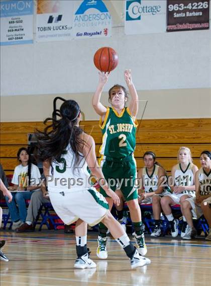Thumbnail 2 in St. Joseph vs Santa Barbara (Gold Coast Tournament) photogallery.