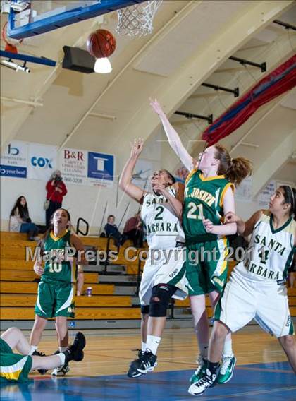 Thumbnail 2 in St. Joseph vs Santa Barbara (Gold Coast Tournament) photogallery.