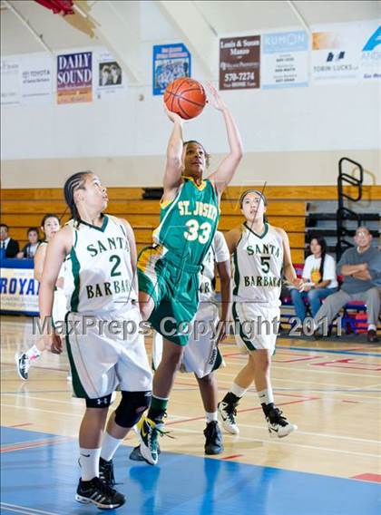 Thumbnail 2 in St. Joseph vs Santa Barbara (Gold Coast Tournament) photogallery.