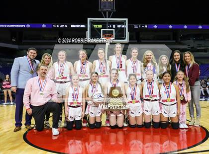 Thumbnail 1 in Martins Mill vs. Nocona (UIL 2A Basketball Final Medal Ceremony) photogallery.