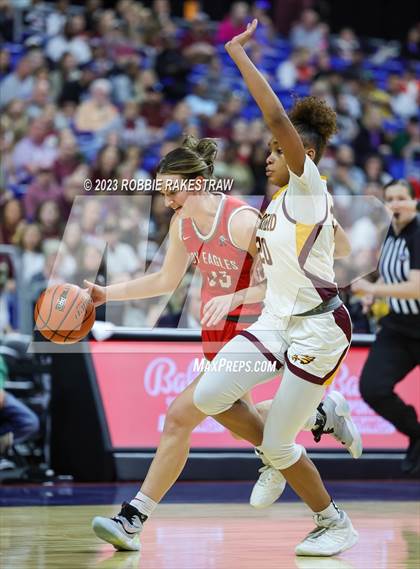 Thumbnail 3 in Fairfield vs. Holliday (UIL 3A Basketball State Final) photogallery.